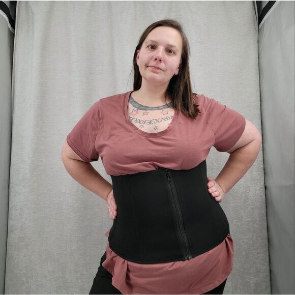 Plus Size Waist Trainer Corset Black Marked Size 5X Women's Plus Size - Picture 2 of 10